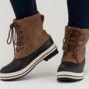 Amber Padded Cuff Low Mid Calf Weather boots